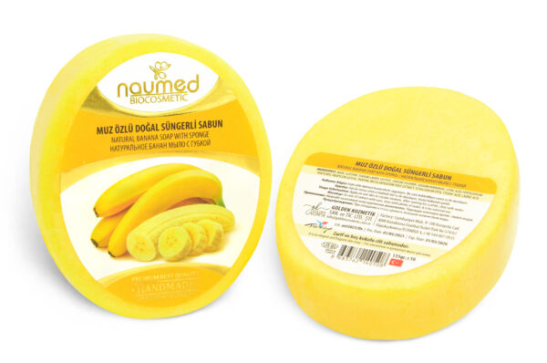 Naumed Muz Özlü Süngerli Sabun 135g